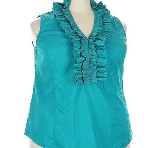 Alfani Gray Striped Wrap Top